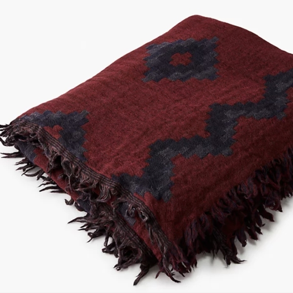 WilfredDiamond Mosaic Blanket Scarf (100% wool) - Picture 4 of 7